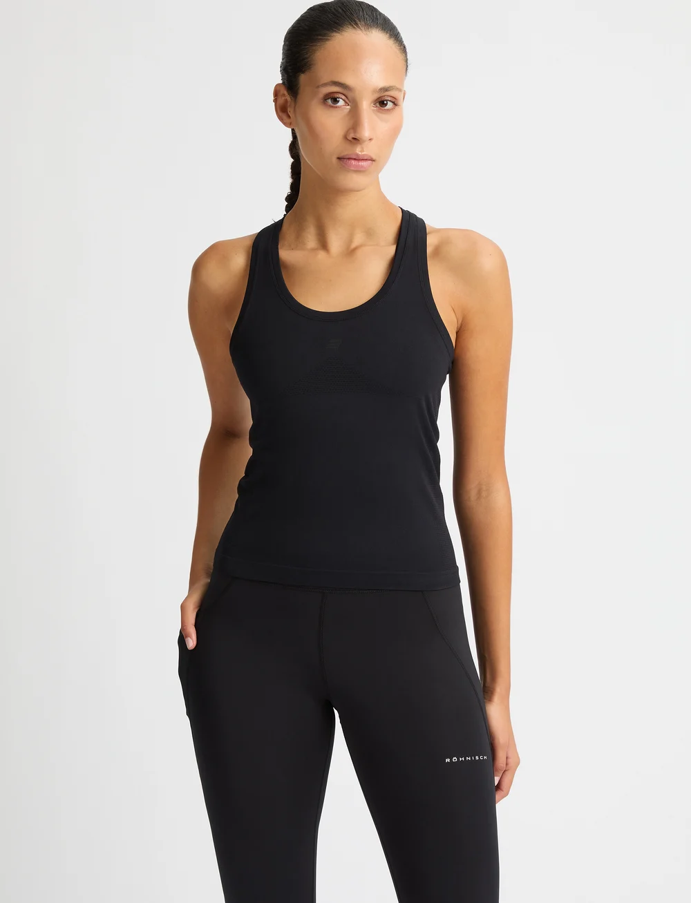 Röhnisch - Seamless Flex Tank - Õlapaeltega pluusid - black - 2
