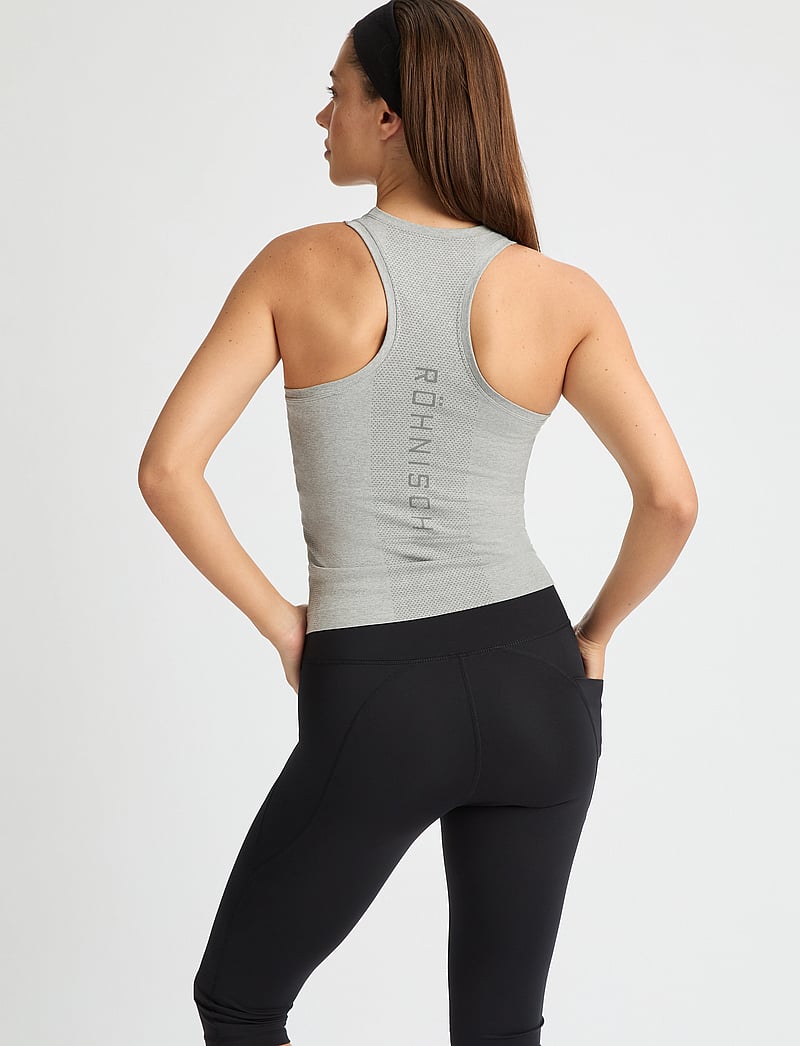 Röhnisch - Seamless Flex Tank - tank tops - grey melange - 2