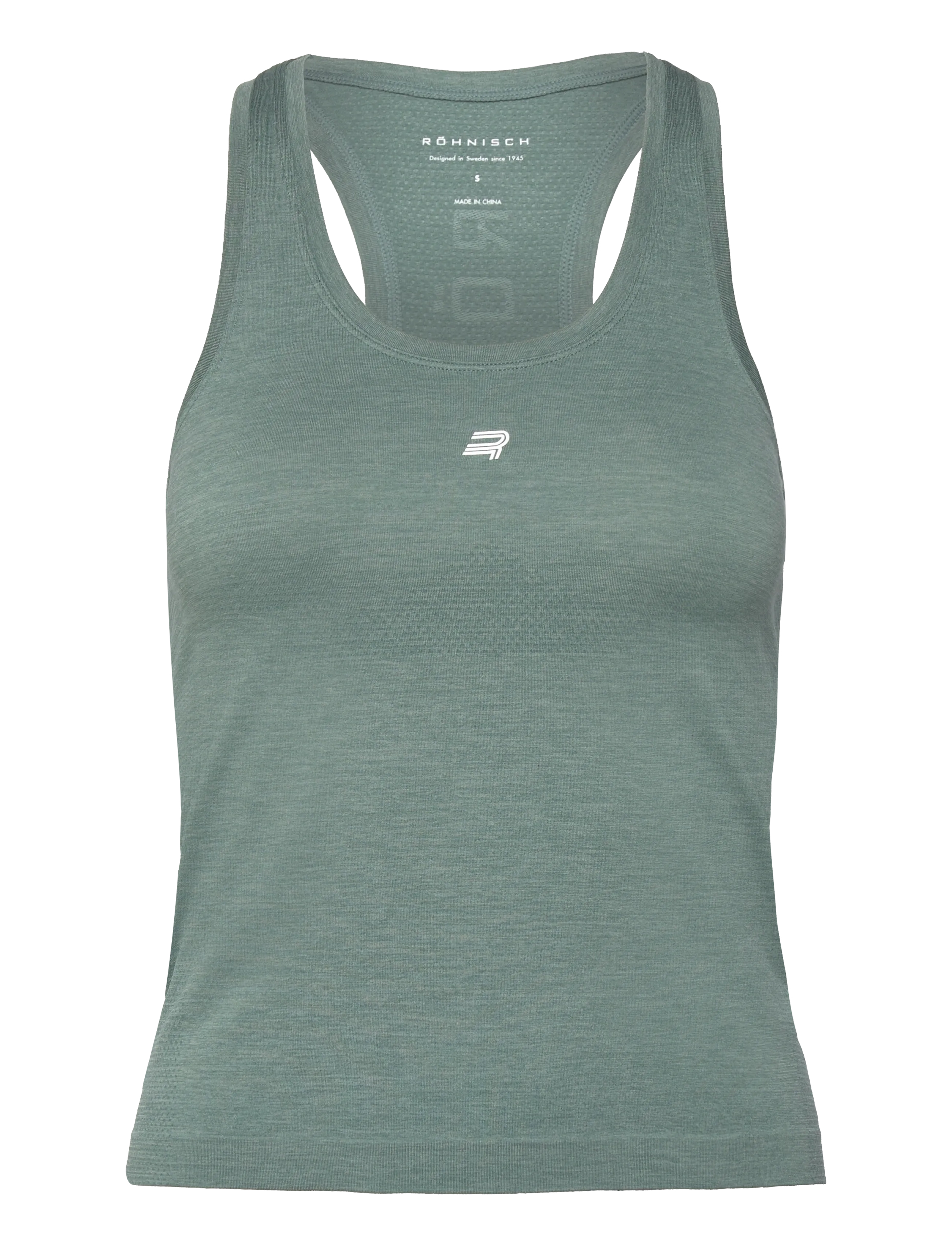 Röhnisch Seamless Flex Tank - Tøj - STORMY SEA / khaki/green