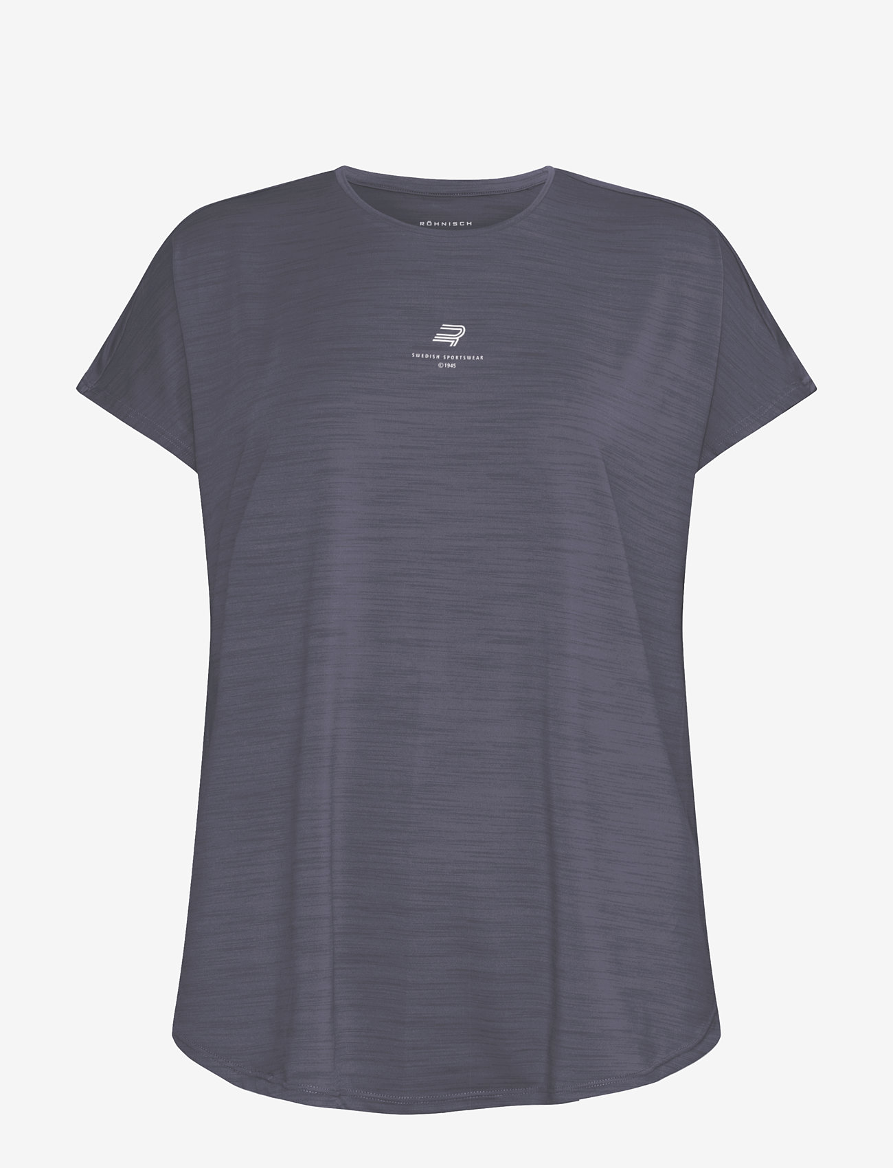 Röhnisch - Slub Cropped Tee - crop tops - dk grey plum - 1