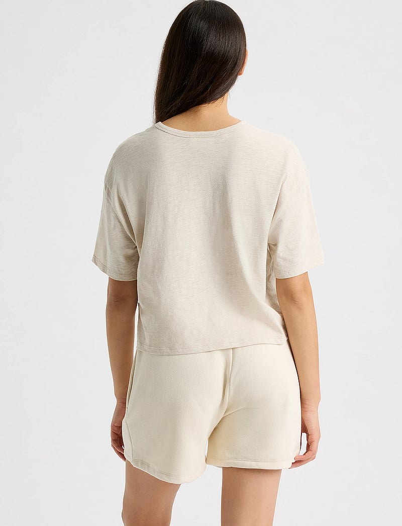 Röhnisch - Slub Cropped Tee - crop-tops - light gray - 2