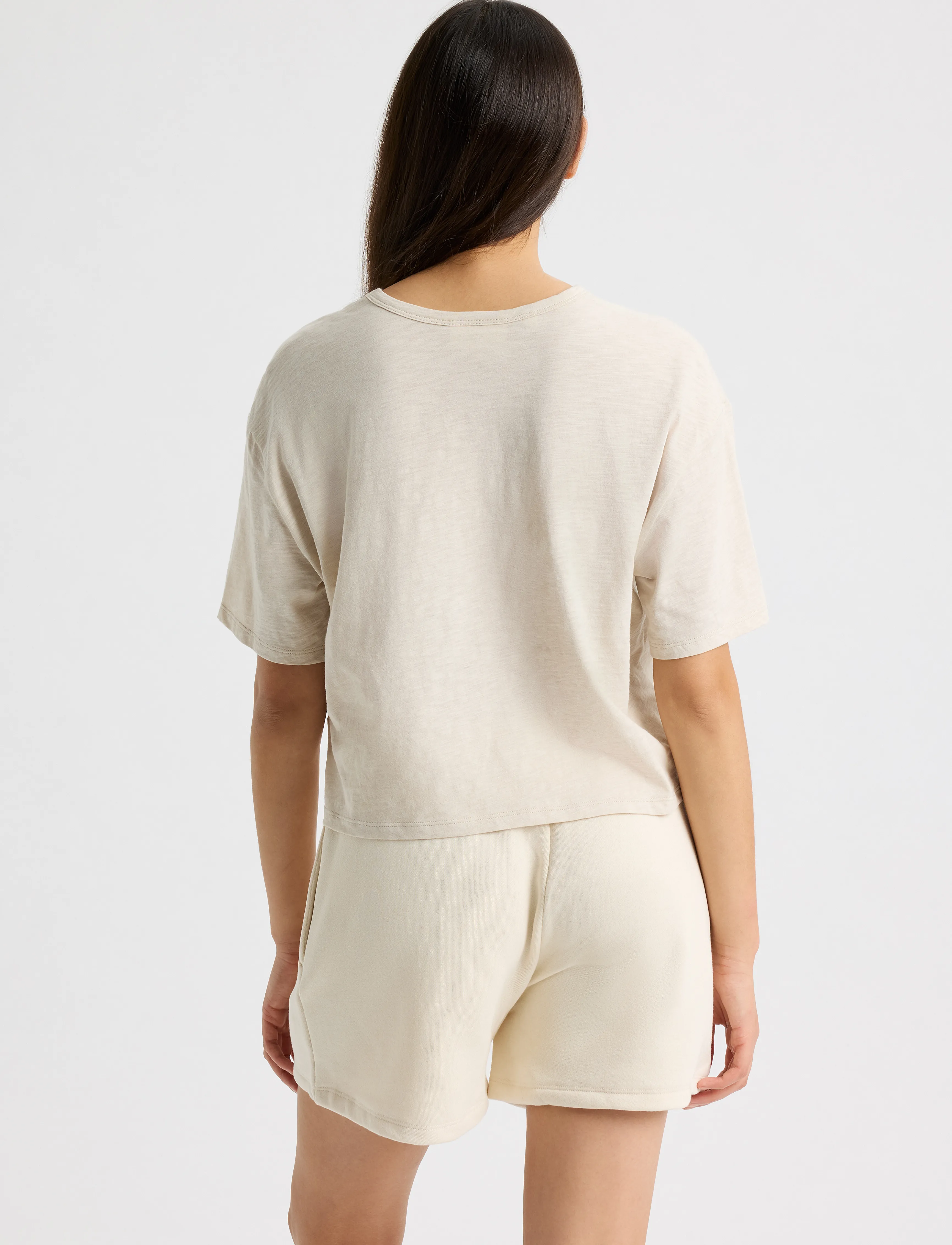 Röhnisch - Slub Cropped Tee - light gray - 2