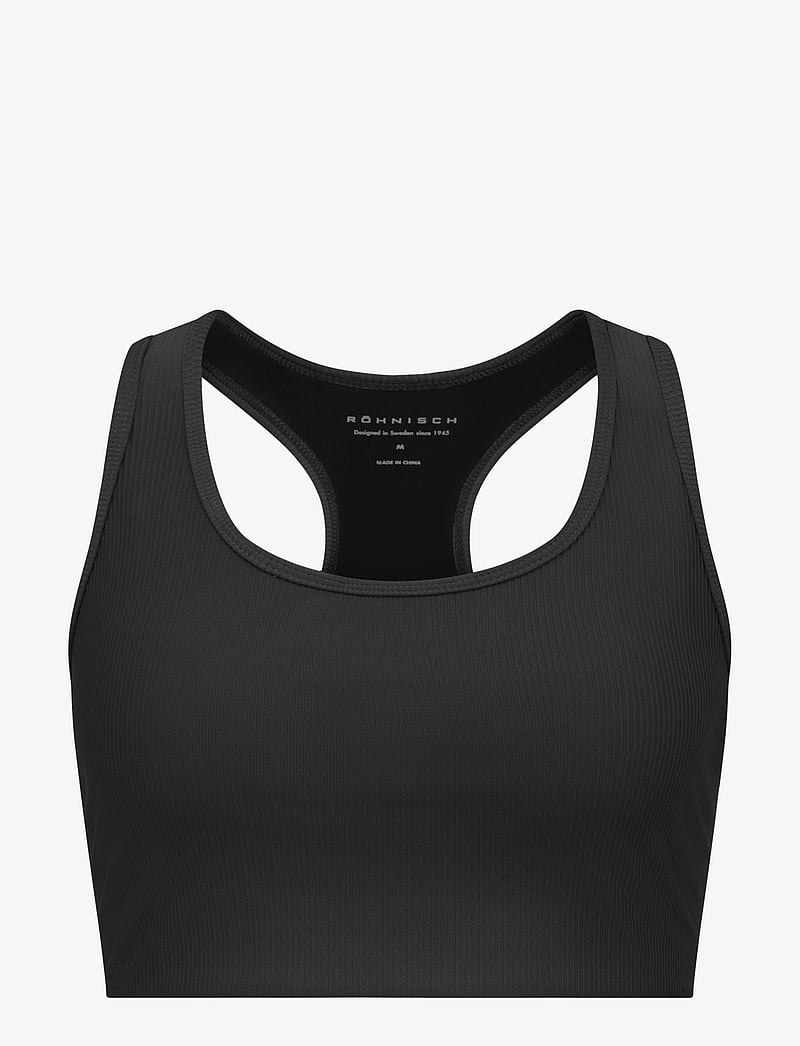 Röhnisch - Ribbed R Sportsbra - mittlerer halt - black - 1