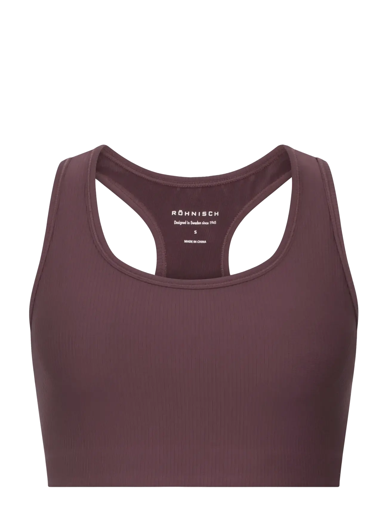 RÖHNISCH Ribbed R Sportsbra Burgundy - M - Damen