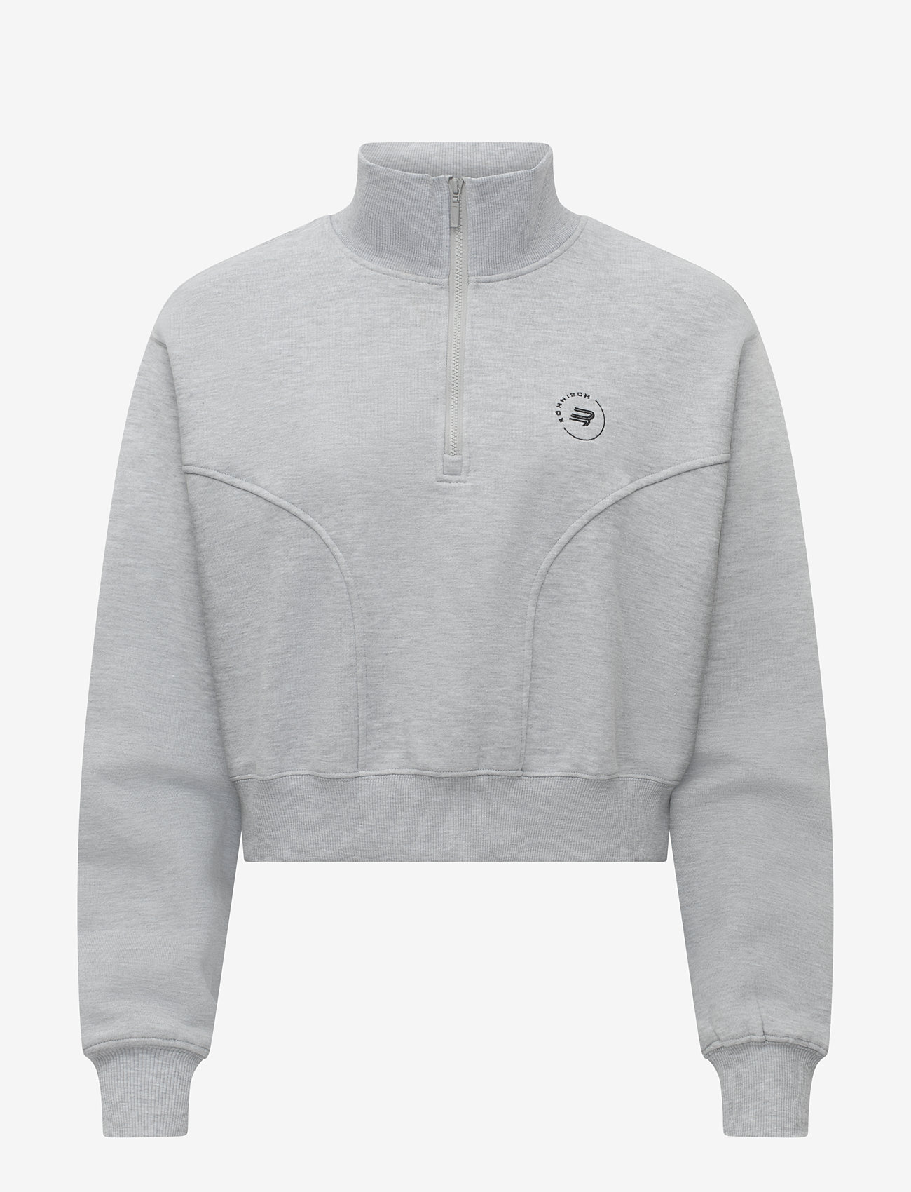 Röhnisch - Soft Sweat Half Zip - sweatshirts - grey melange - 0