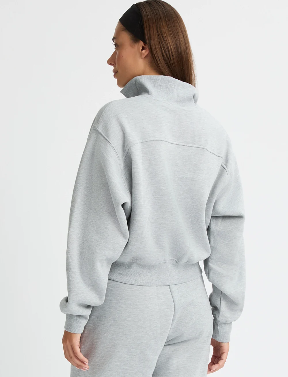 Röhnisch - Soft Sweat Half Zip - sweatshirts - grey melange - 3