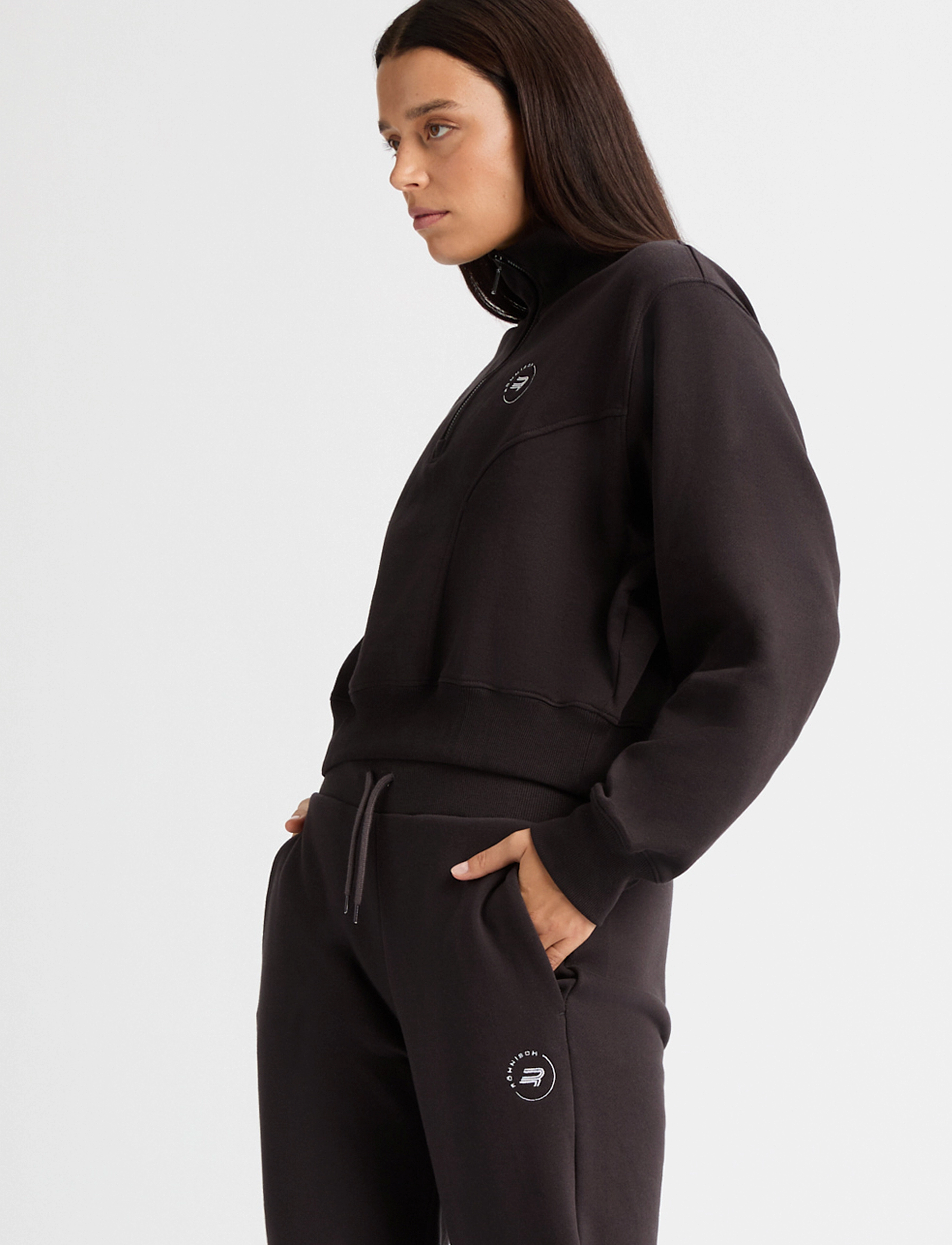 Women's Soft Sweat Half Zip 5