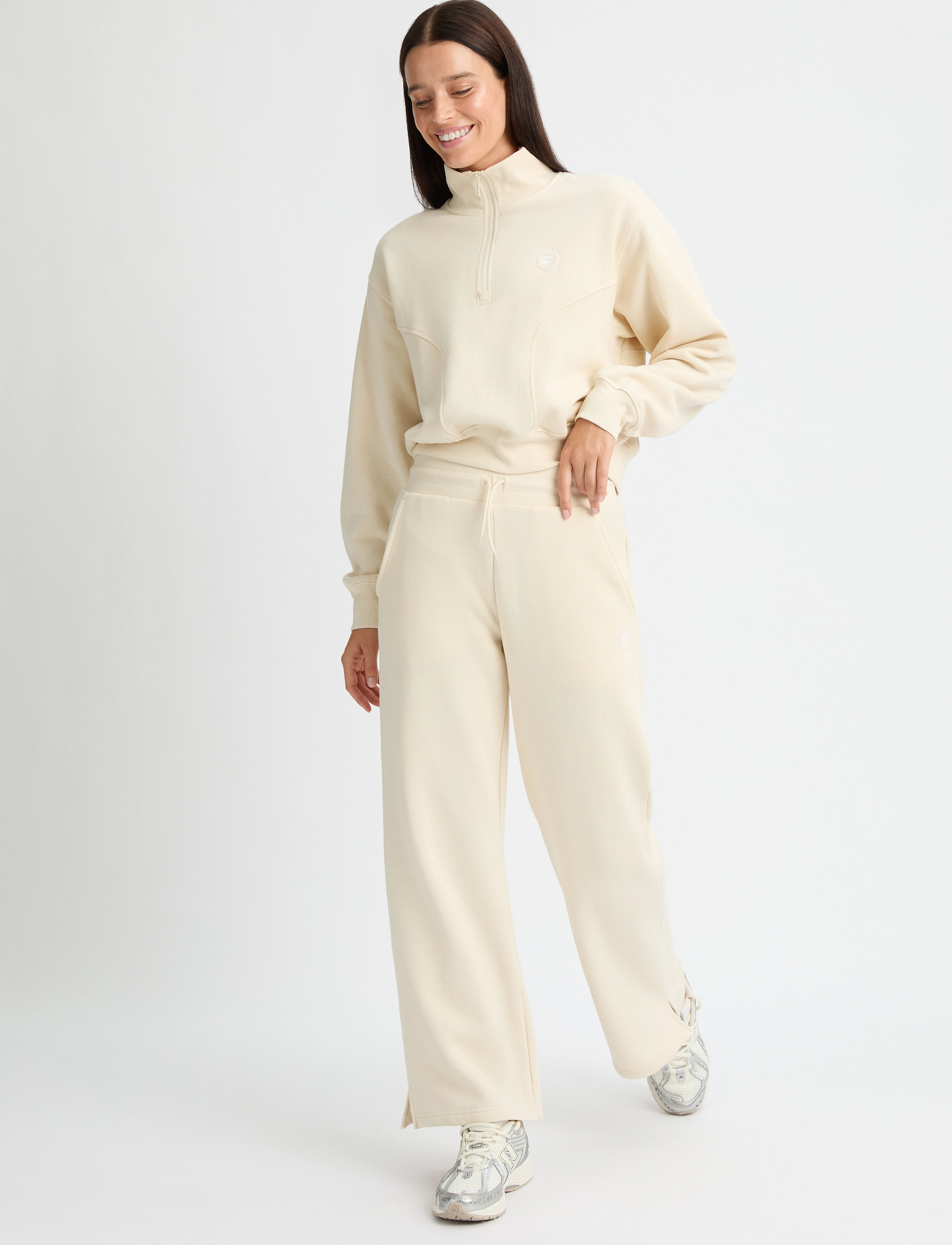 Röhnisch - Soft Sweat Wide Pants - träningsbyxor - light gray - 3