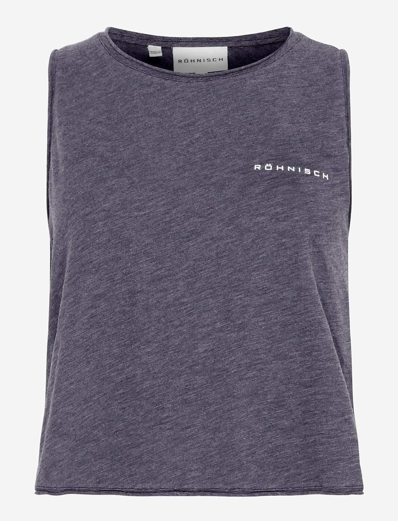 Röhnisch - Slub Cropped Tank - dk grey plum - 1