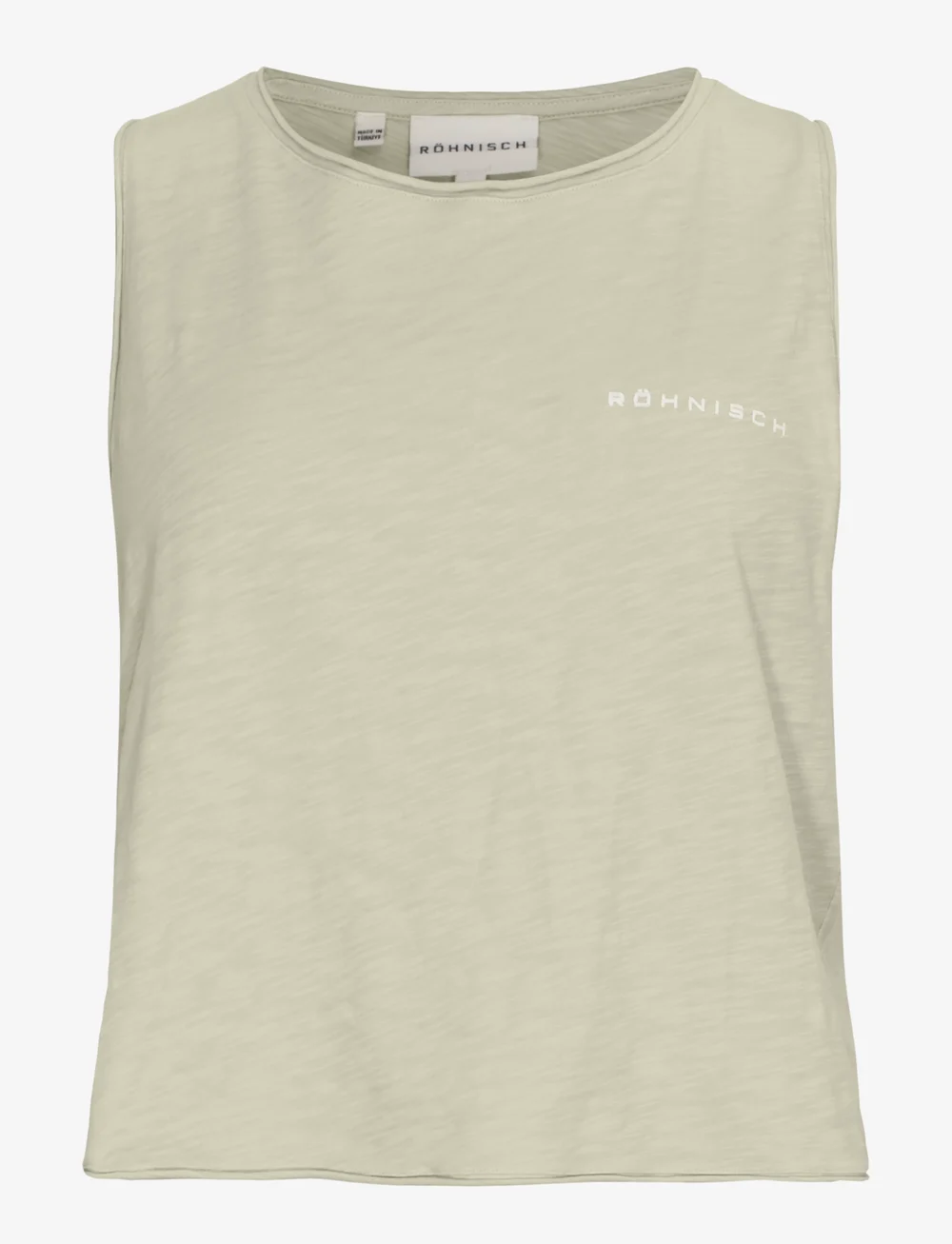 Röhnisch - Slub Cropped Tank - nabapluusid - light gray - 1