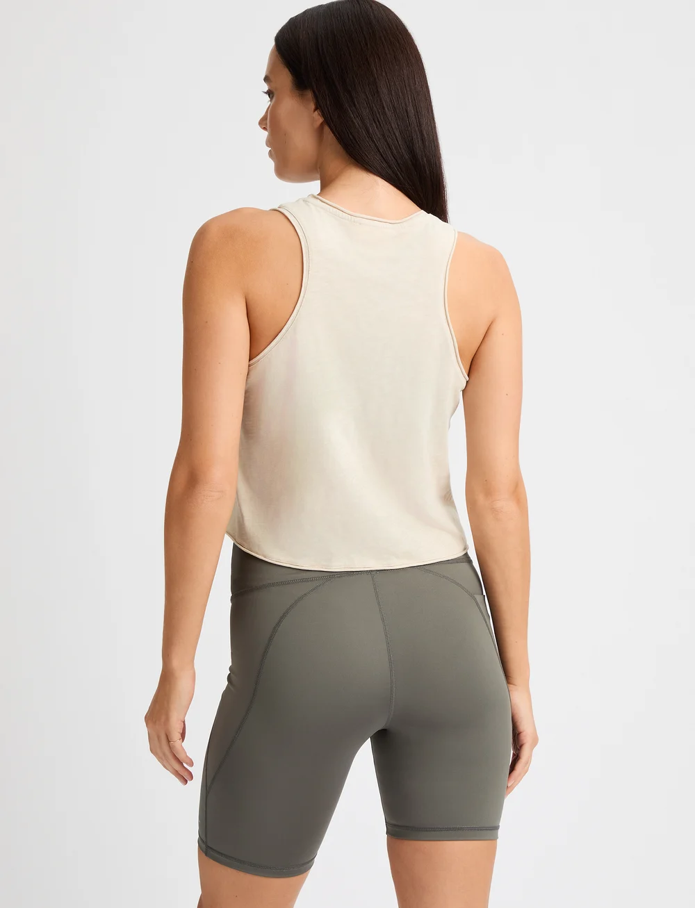 Röhnisch - Slub Cropped Tank - nabapluusid - light gray - 2