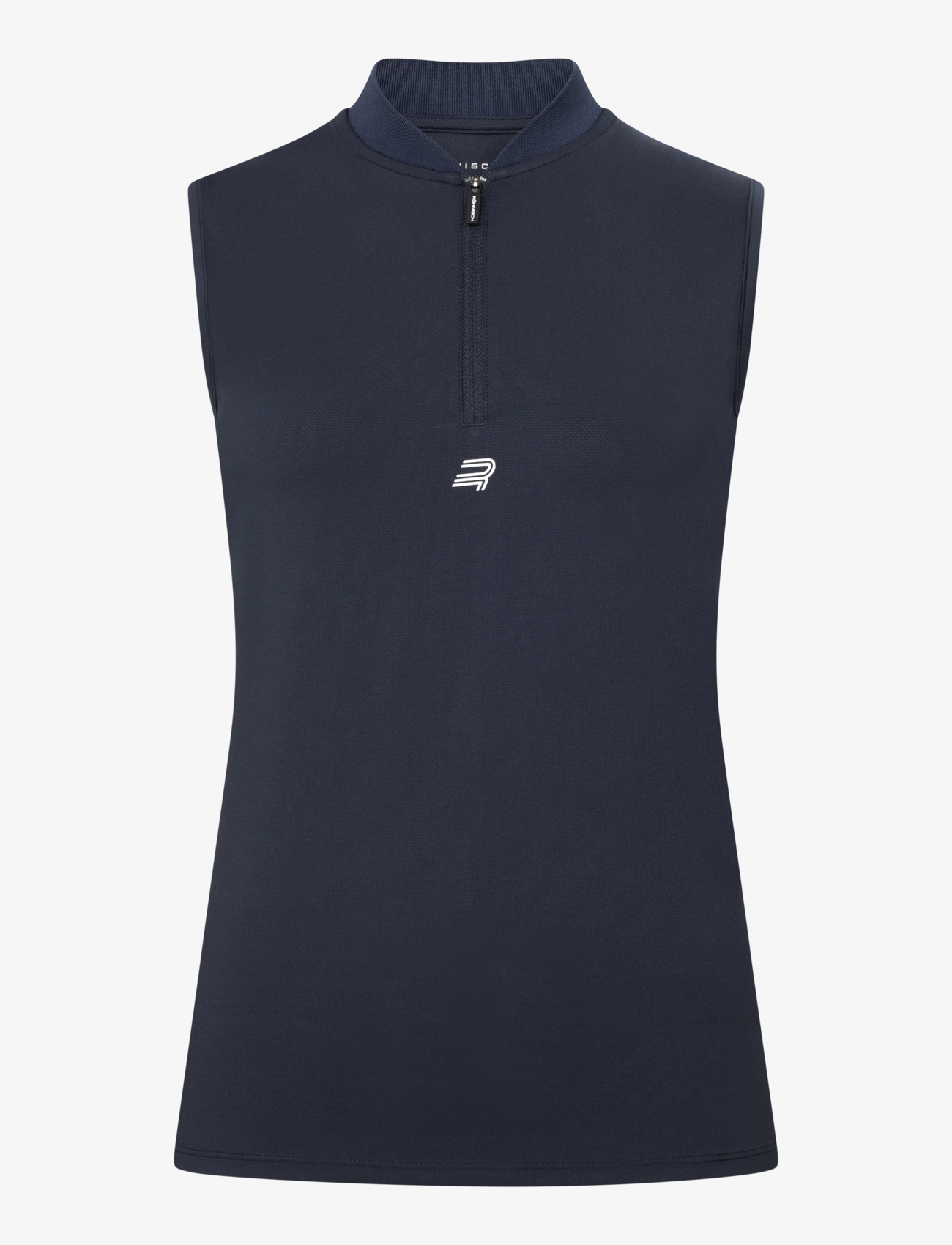 Röhnisch Annie Sleeveless Top, Kvinder, Ærmeløs Zip Top, Navy, Str: M