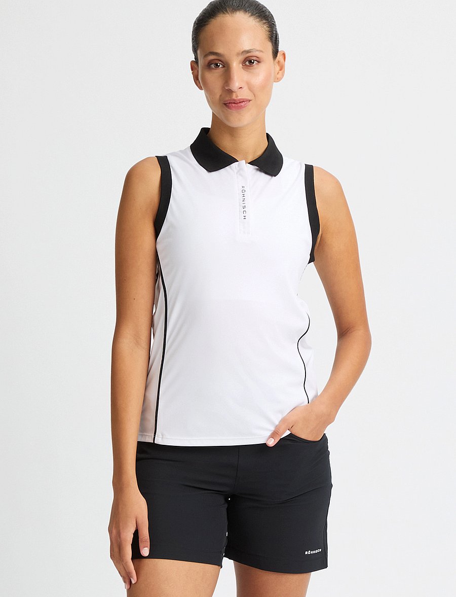 Röhnisch - Ultra Viola UV Sleeveless - koszulki polo - white - 0