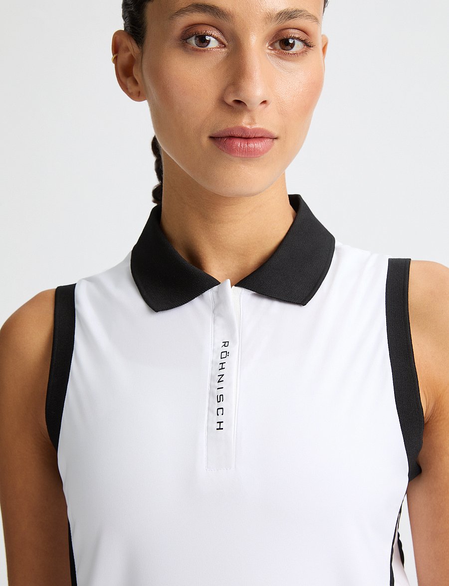 Röhnisch - Ultra Viola UV Sleeveless - koszulki polo - white - 4