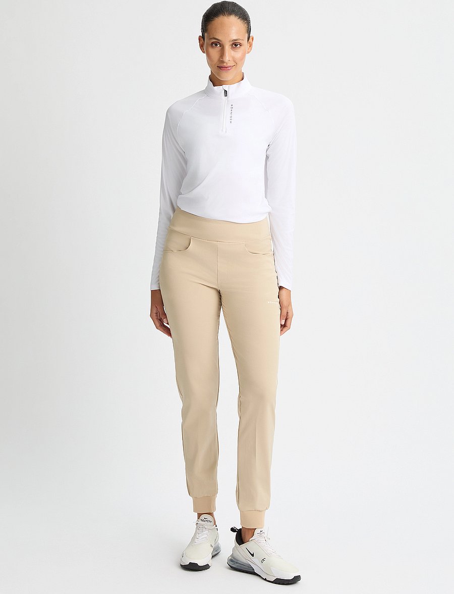 Röhnisch - Twill Stretch Pull on Pant - golfhosen - safari - 0