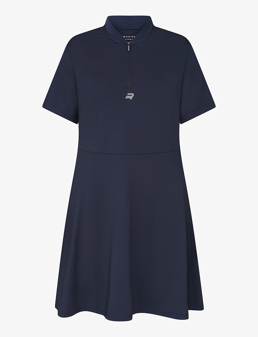 Röhnisch - Annie Shortsleeve Dress - kleider & röcke - navy - 1
