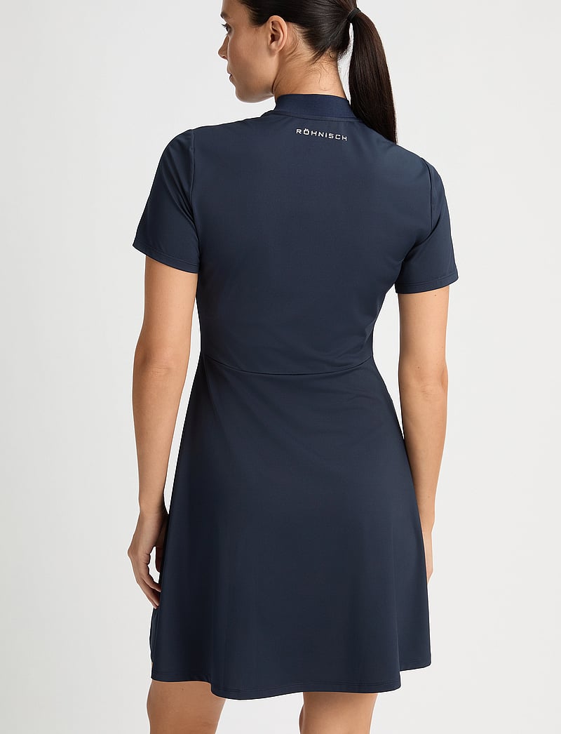 Röhnisch - Annie Shortsleeve Dress - klänningar & kjolar - navy - 3