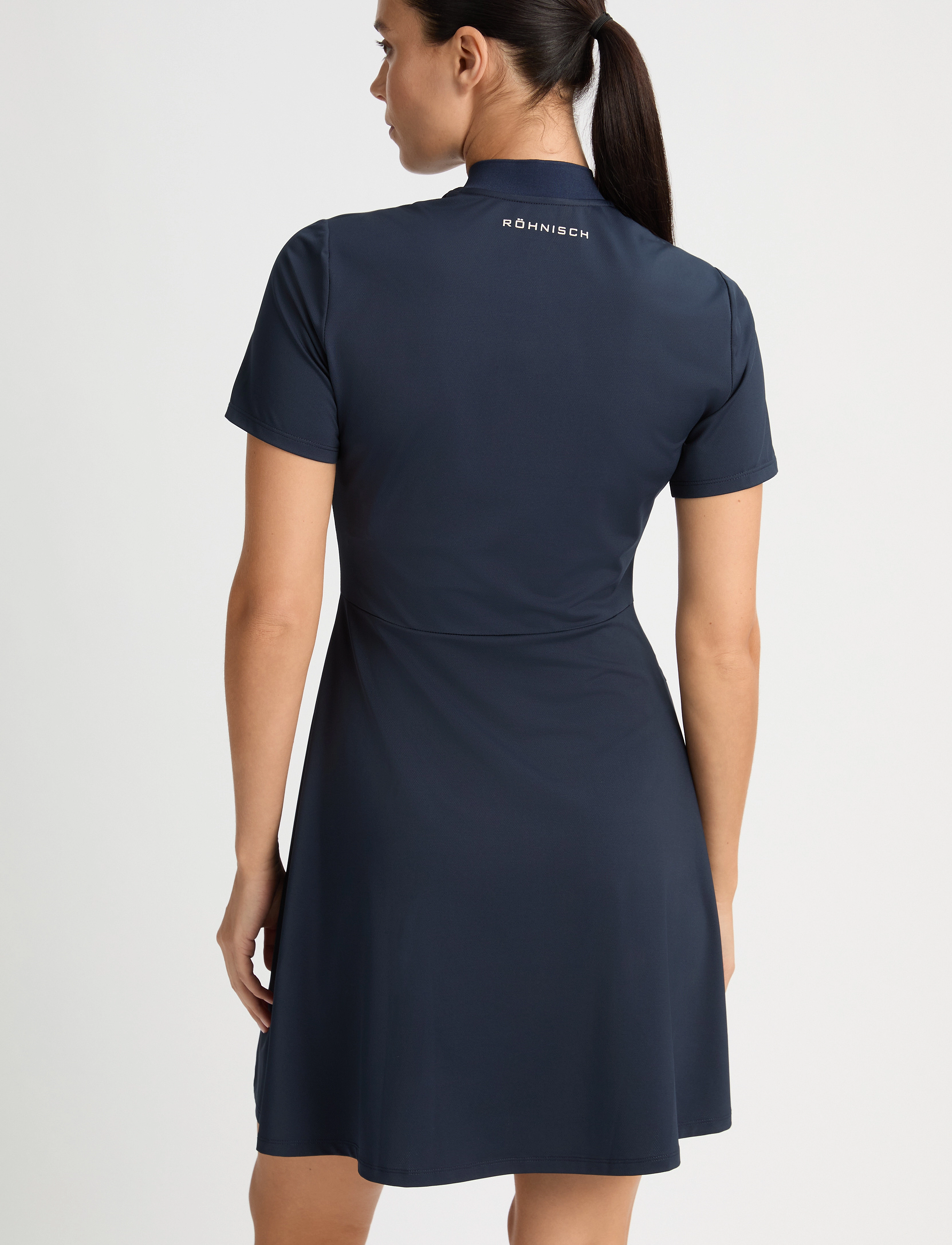 Röhnisch - Annie Shortsleeve Dress - kleider & röcke - navy - 3