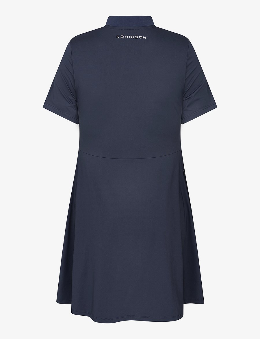Röhnisch - Annie Shortsleeve Dress - kleider & röcke - navy - 2