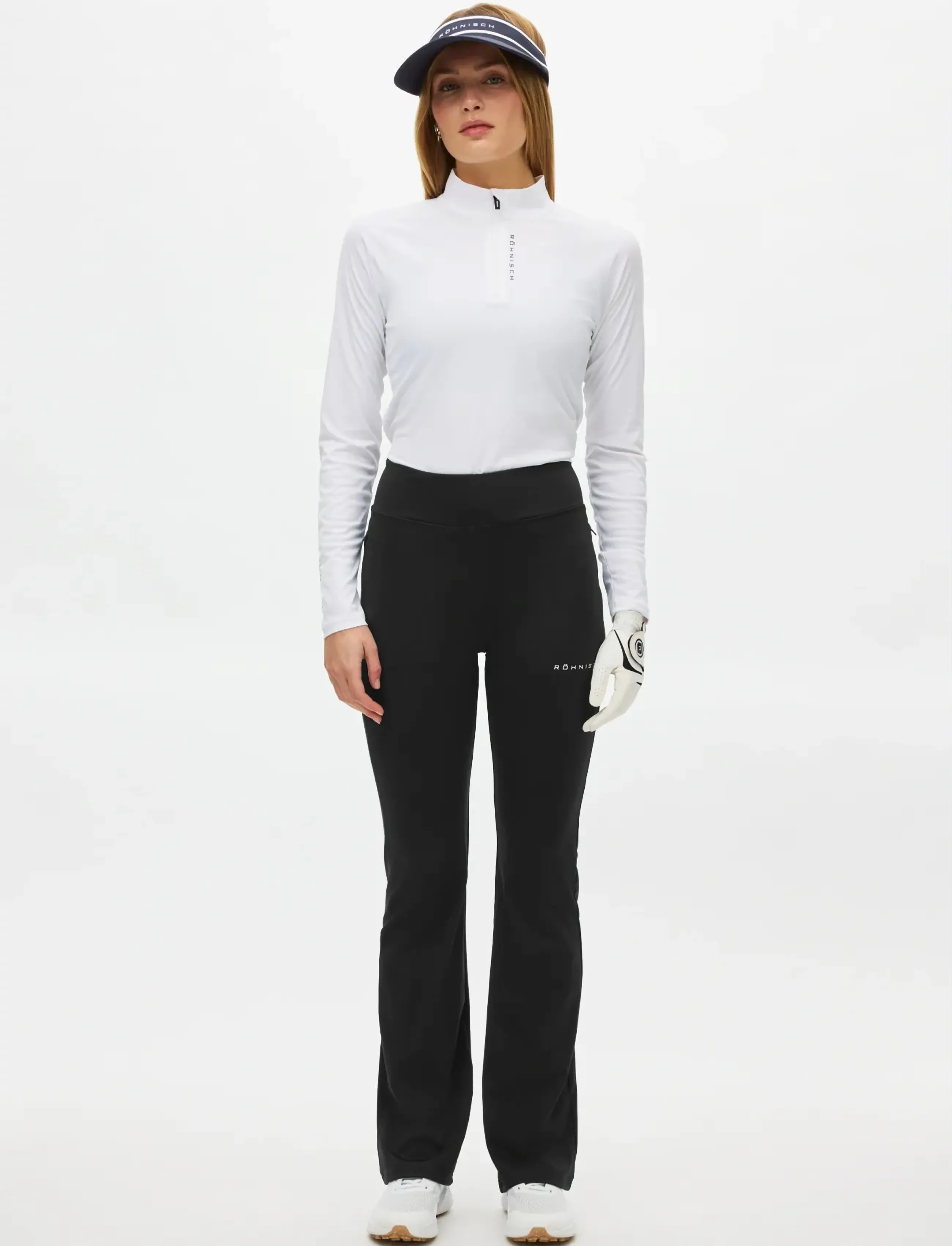 Röhnisch Pull On Flattering Golf Pant, M, Sport Pants, Schwarz - Training Frauen