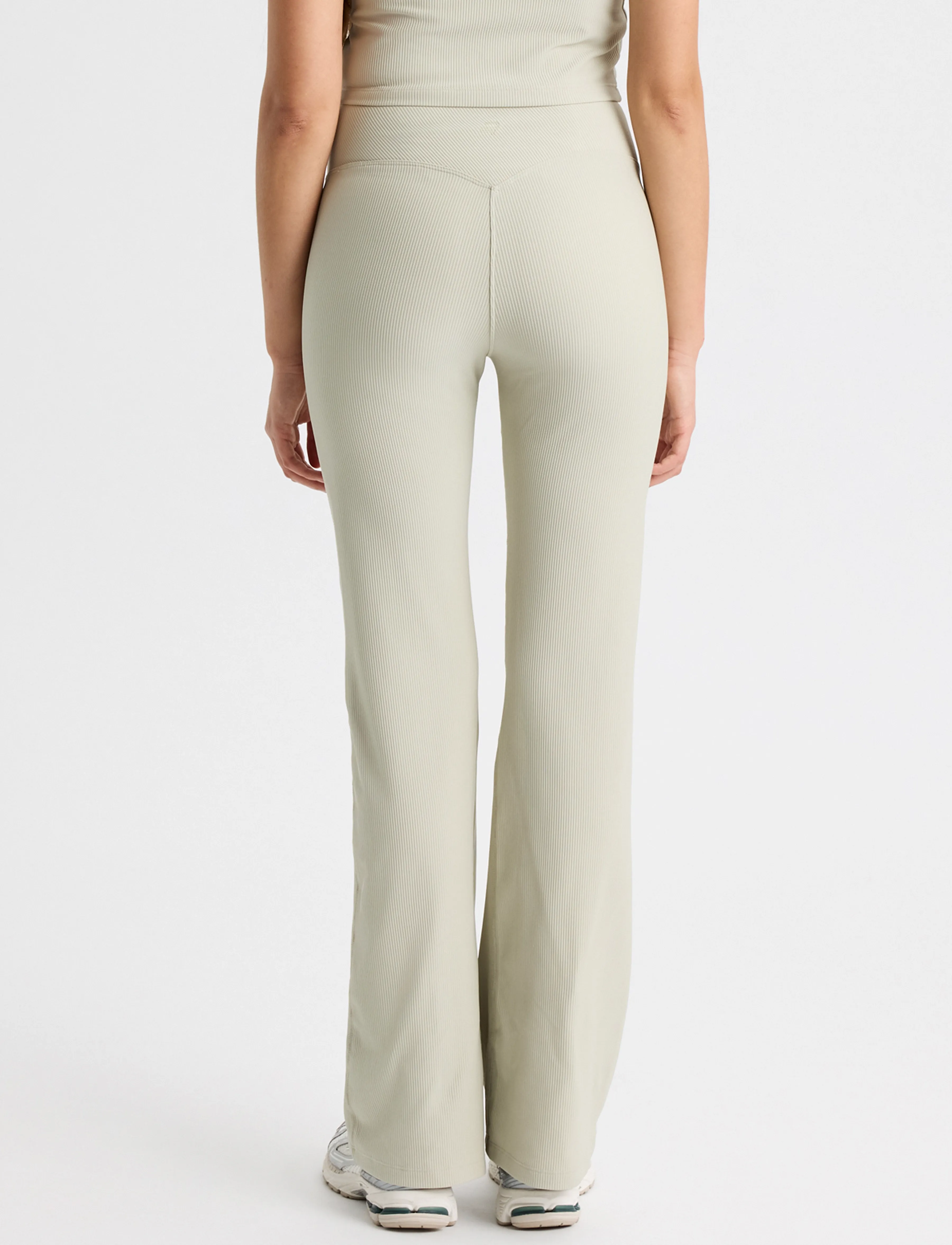 Röhnisch - Ribbed R Flare HW Tight - fuld længde - agate gray - 3