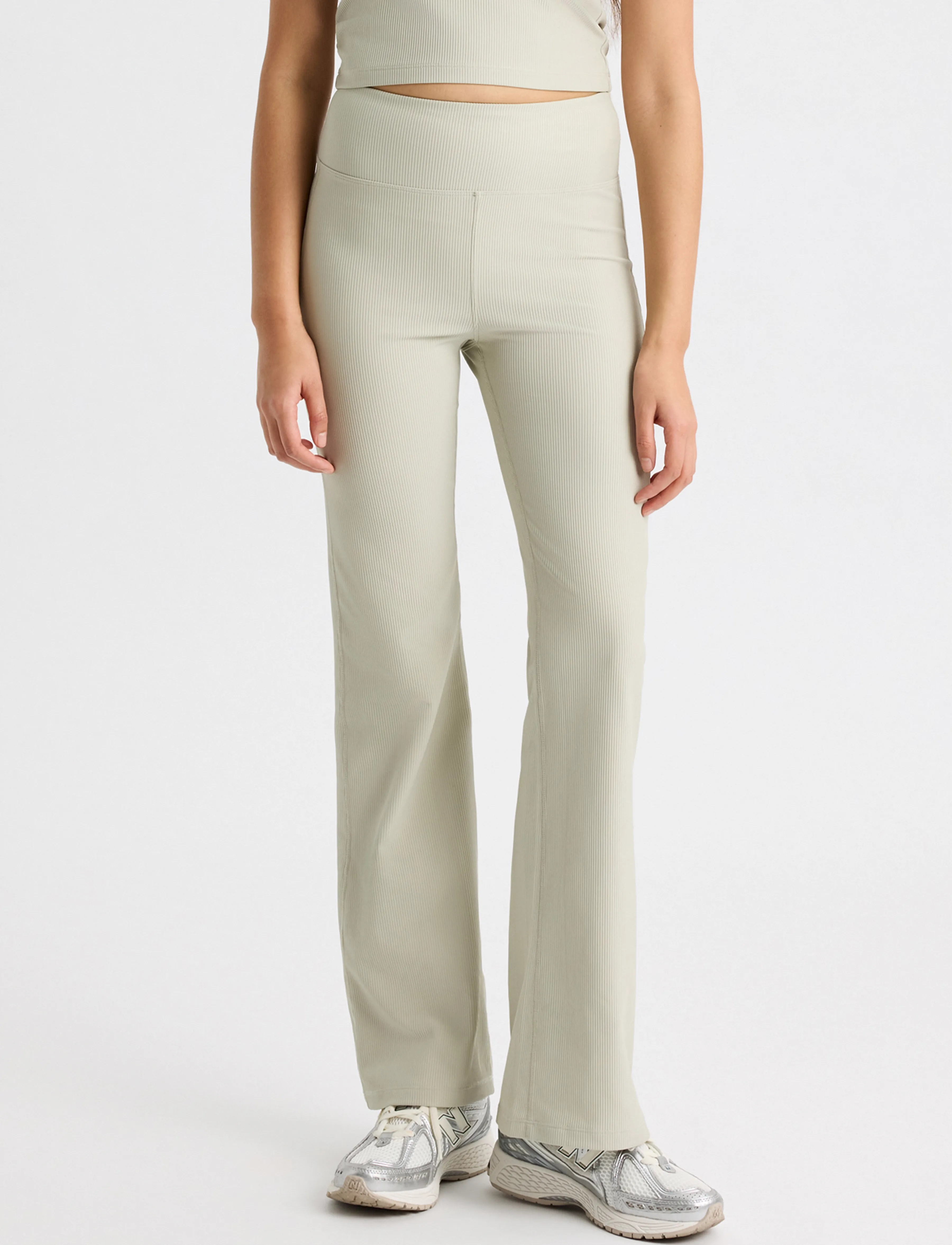 Röhnisch - Ribbed R Flare HW Tight - fuld længde - agate gray - 4