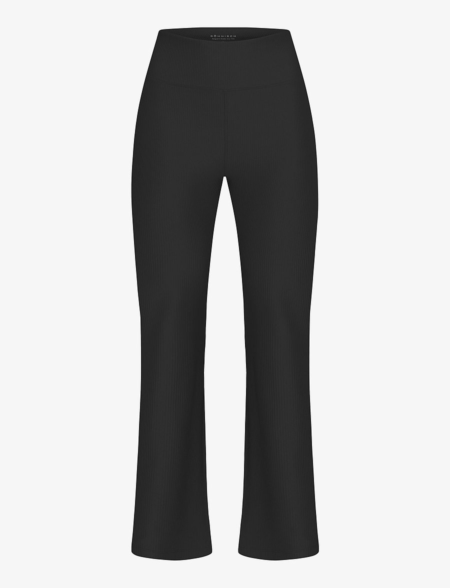 Röhnisch - Ribbed R Flare HW Tight - visas ilgis - black - 1
