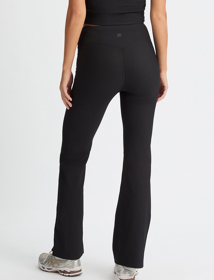 Röhnisch - Ribbed R Flare HW Tight - visas ilgis - black - 2