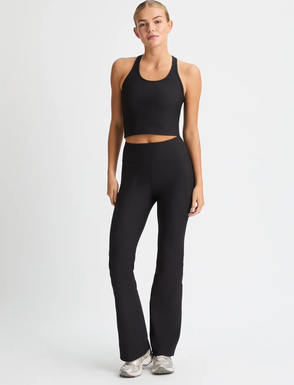 Röhnisch - Ribbed R Flare HW Tight - trainingshosen - black - 3