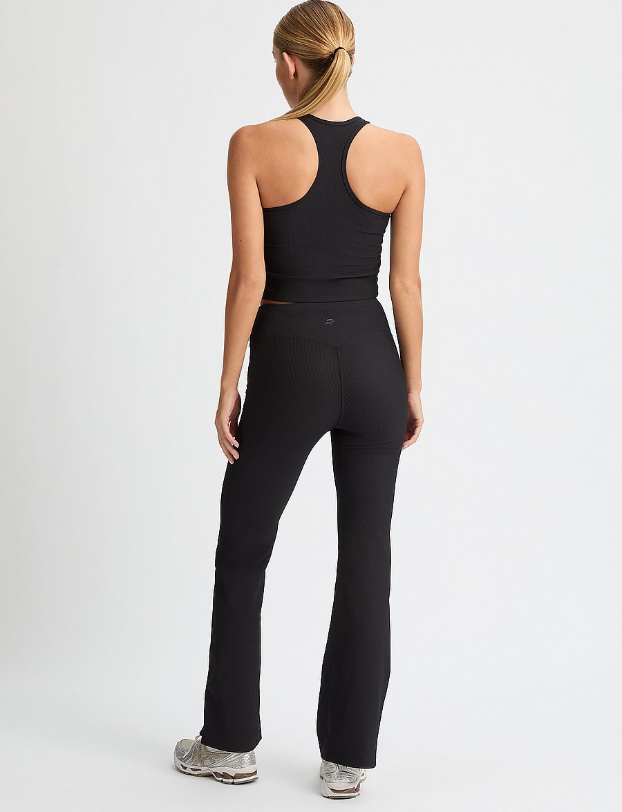 Röhnisch - Ribbed R Flare HW Tight - visas ilgis - black - 4