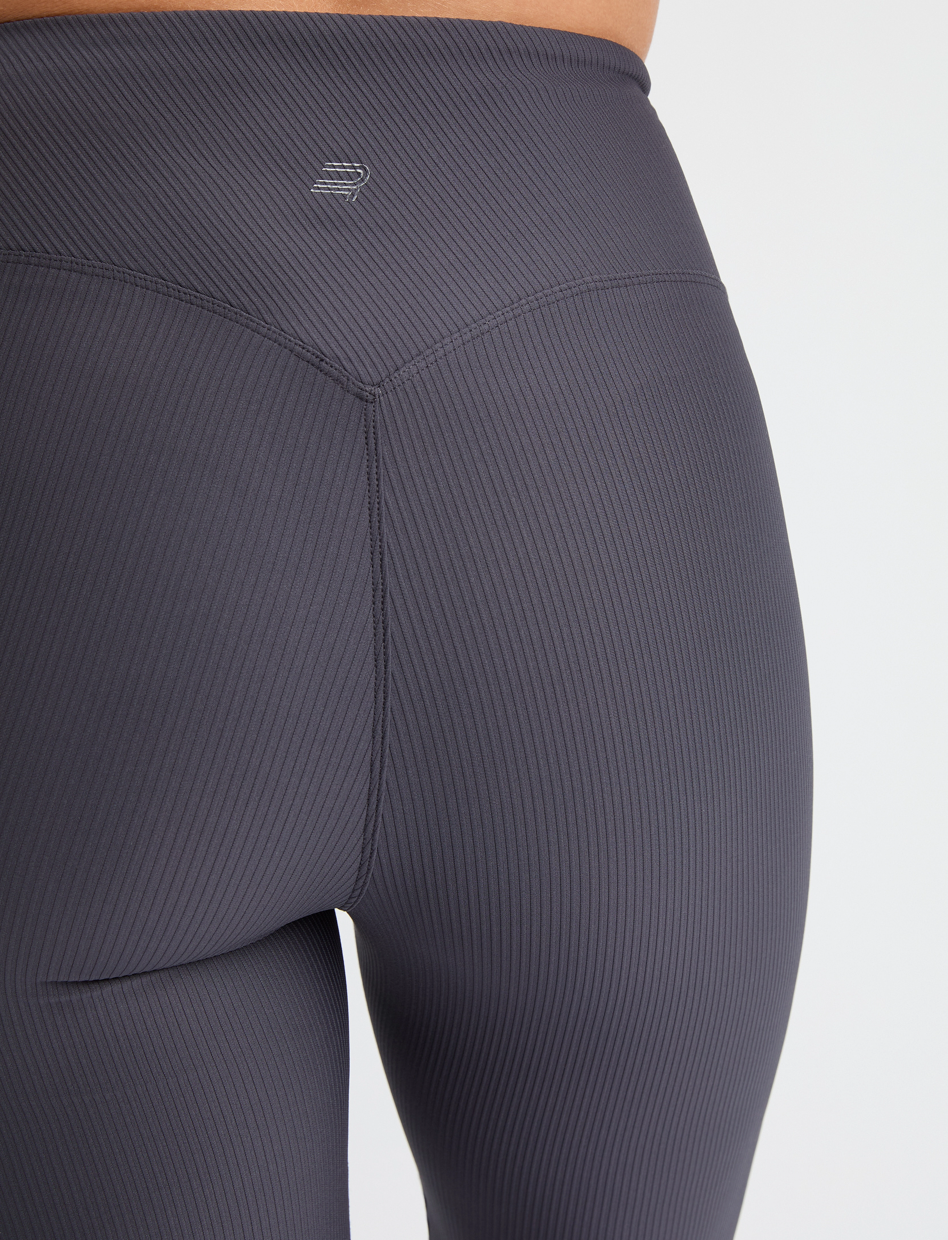 Röhnisch - Ribbed R Flare HW Tight - volle länge - dk grey plum - 2