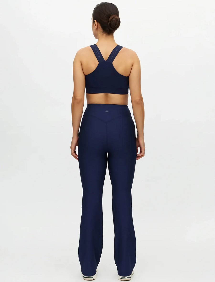 Röhnisch - Ribbed R Flare HW Tight - volle länge - indigo - 2