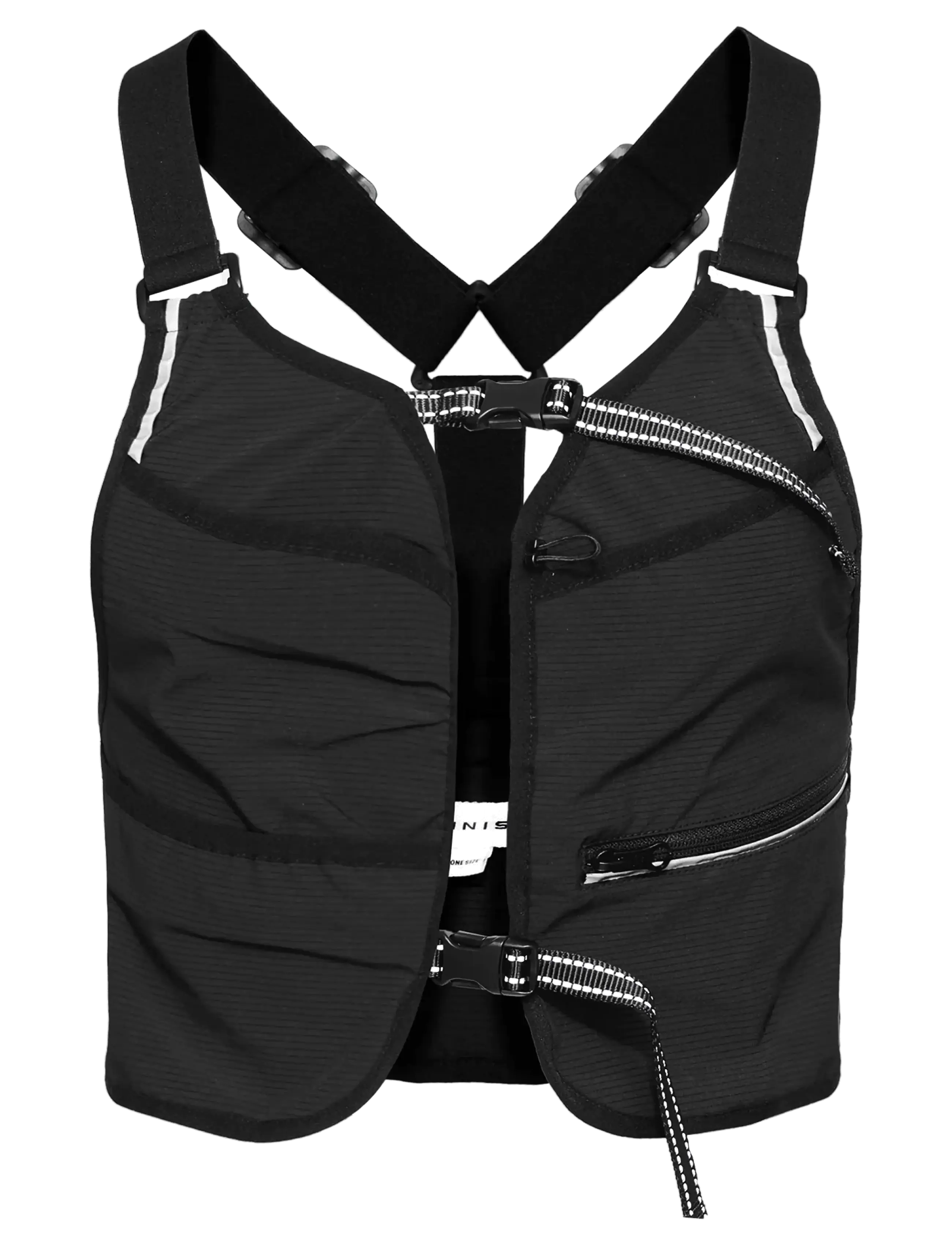 RÖHNISCH Glowy Running Vest Schwarz - One Size - Damen