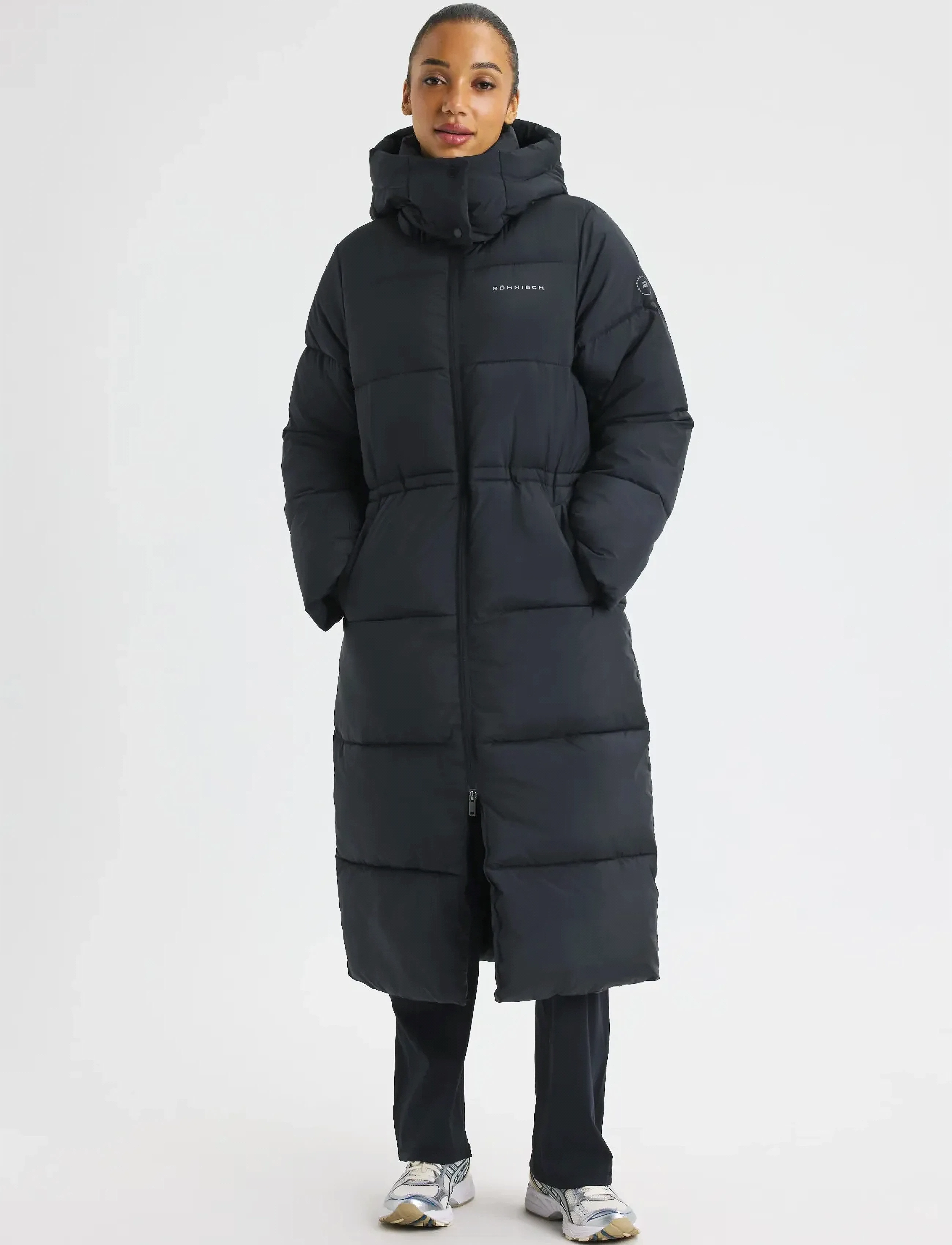 Röhnisch Pebble Hood Coat, XL, Black, Sport Jackets > Sport Padded Coats, Dame