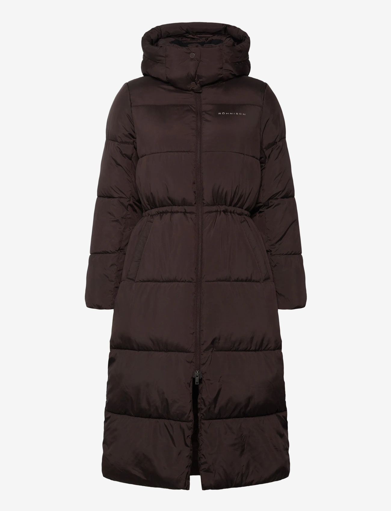 Röhnisch - Pebble Hood Coat - daunenjacken - dark brown - 1