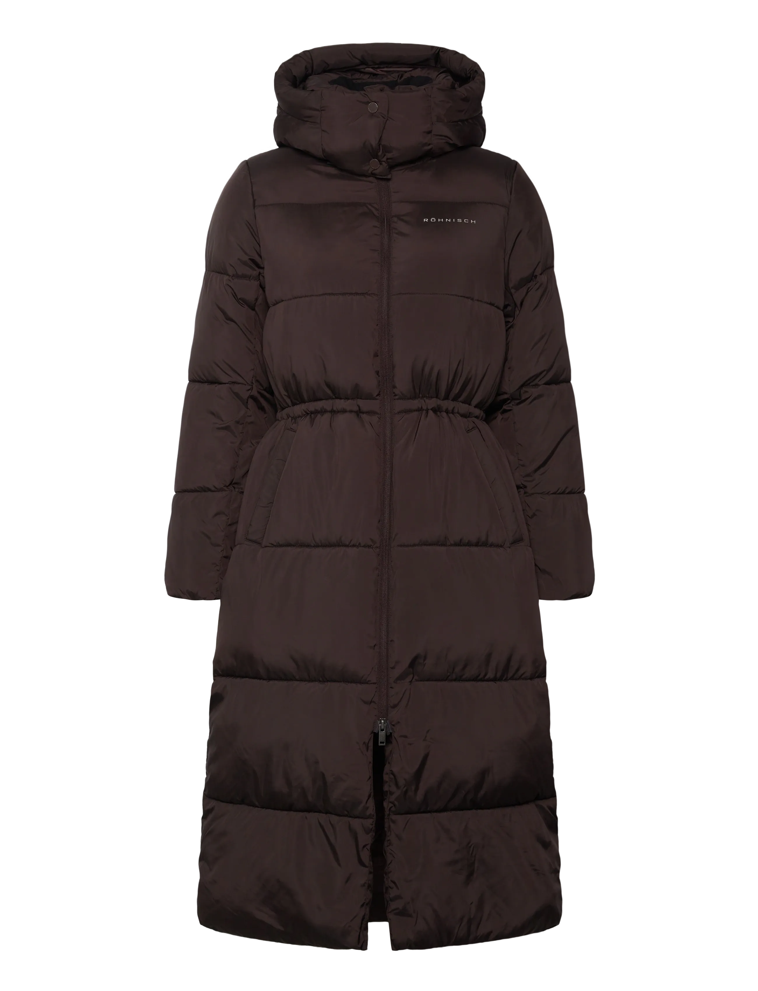 Röhnisch Pebble Hood Coat - Röhnisch - DARK BROWN / brown