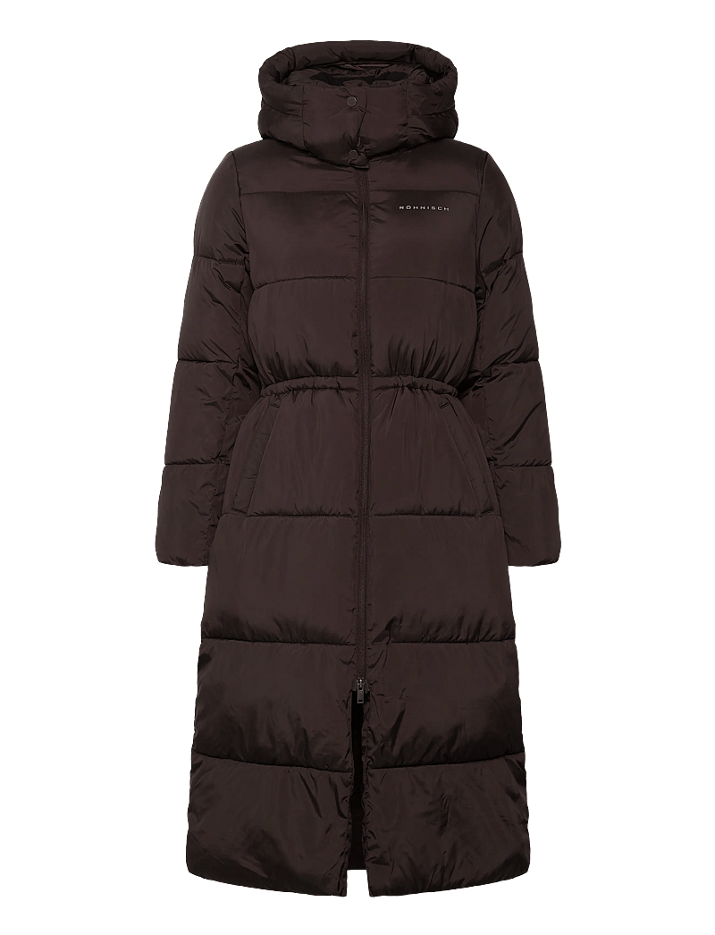 Röhnisch - Pebble Hood Coat - daunenjacken - dark brown - 1