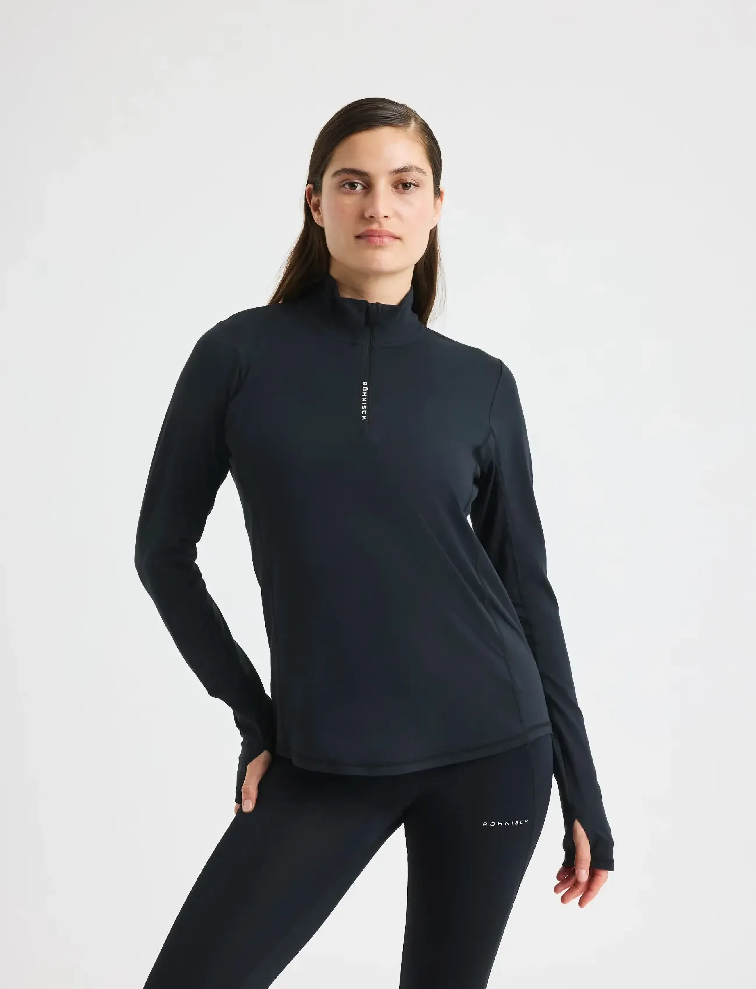 Röhnisch - Layering Half Zip - mellanlager - black - 2