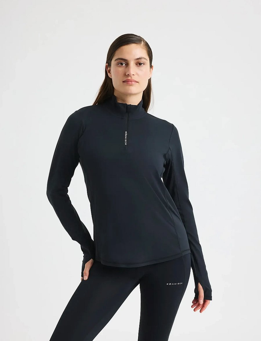 Röhnisch - Layering Half Zip - alussärgid - black - 2