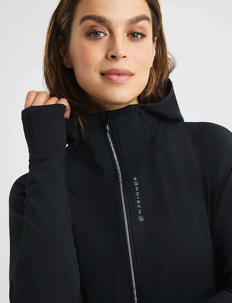 Röhnisch - Insulate Thermo Hood Fullzip - kapuutsiga dressipluusid - black - 0