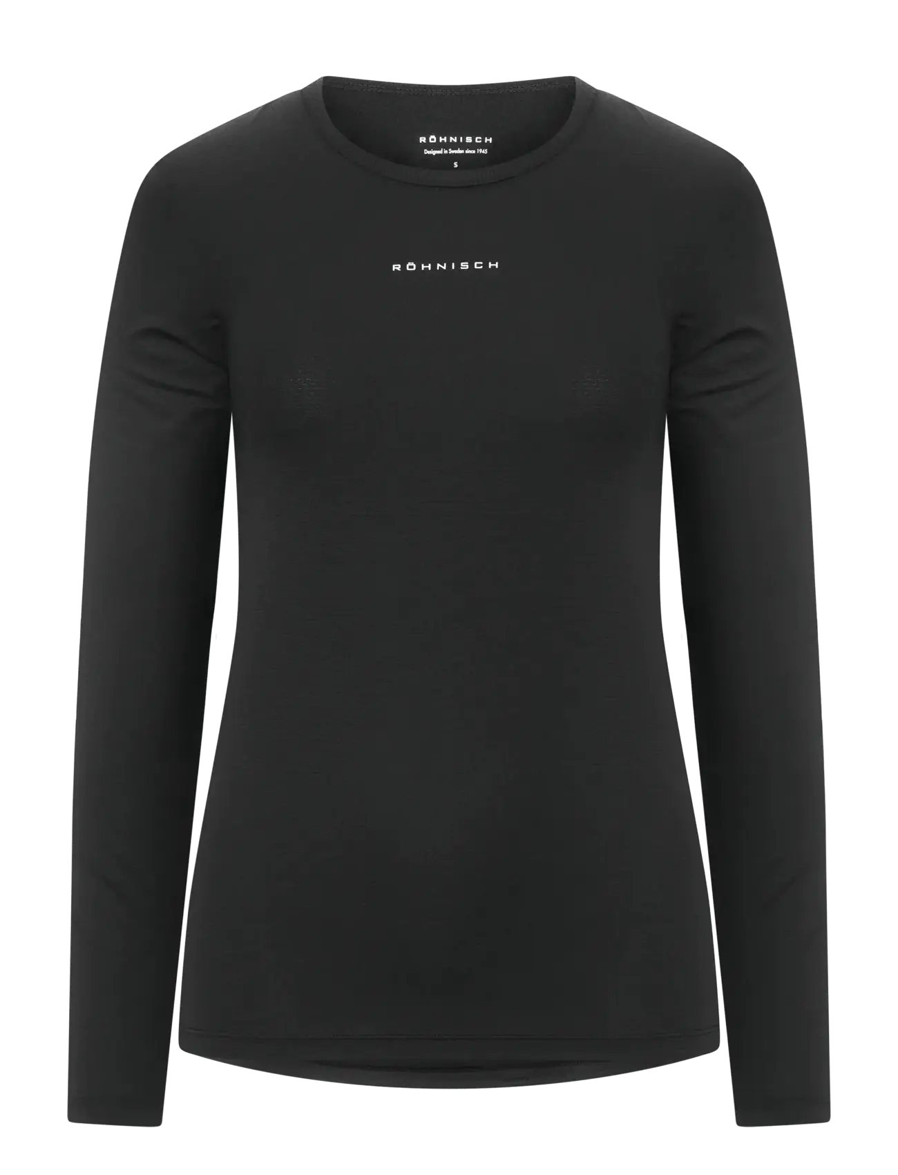 Röhnisch - Jacquard LS Top - långärmade tröjor - black - 1