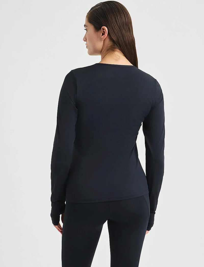Röhnisch - Jacquard LS Top - pikkade varrukatega alussärgid - black - 3