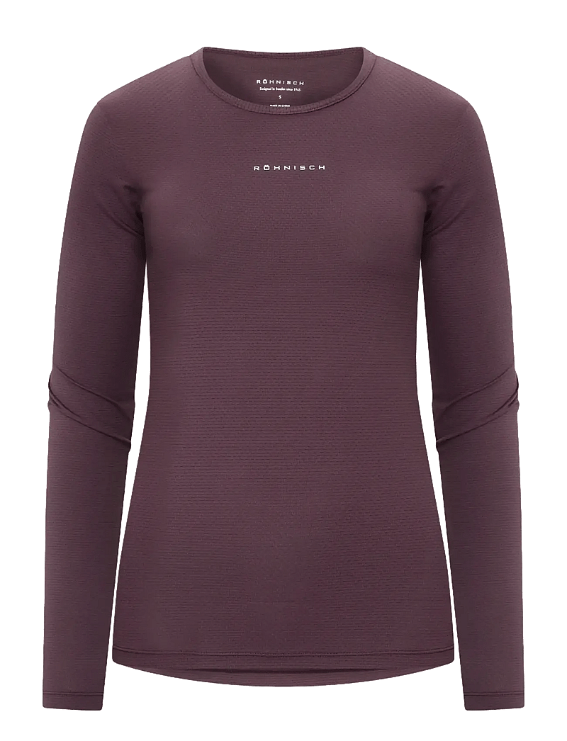 Röhnisch - Jacquard LS Top - pikkade varrukatega alussärgid - huckleberry - 0