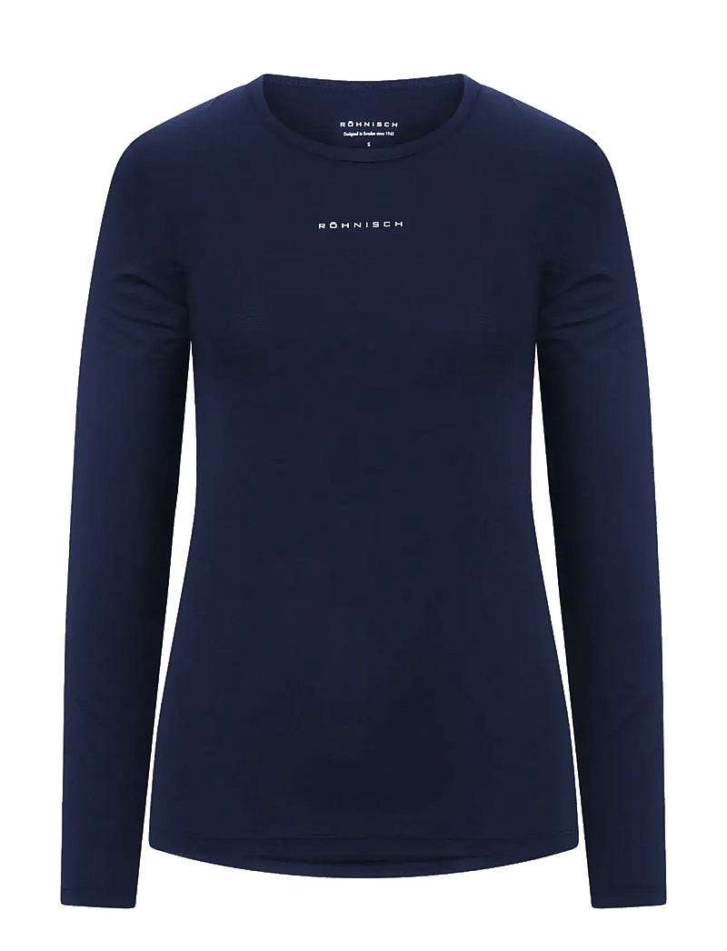 Röhnisch - Jacquard LS Top - topi ar garām piedurknēm - indigo - 1