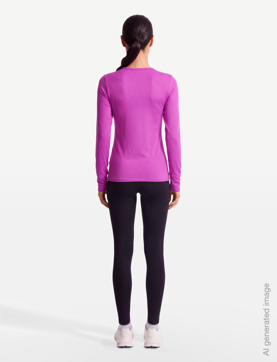 Röhnisch - Jacquard LS Top - langarmshirts - purple cactus flower - 4