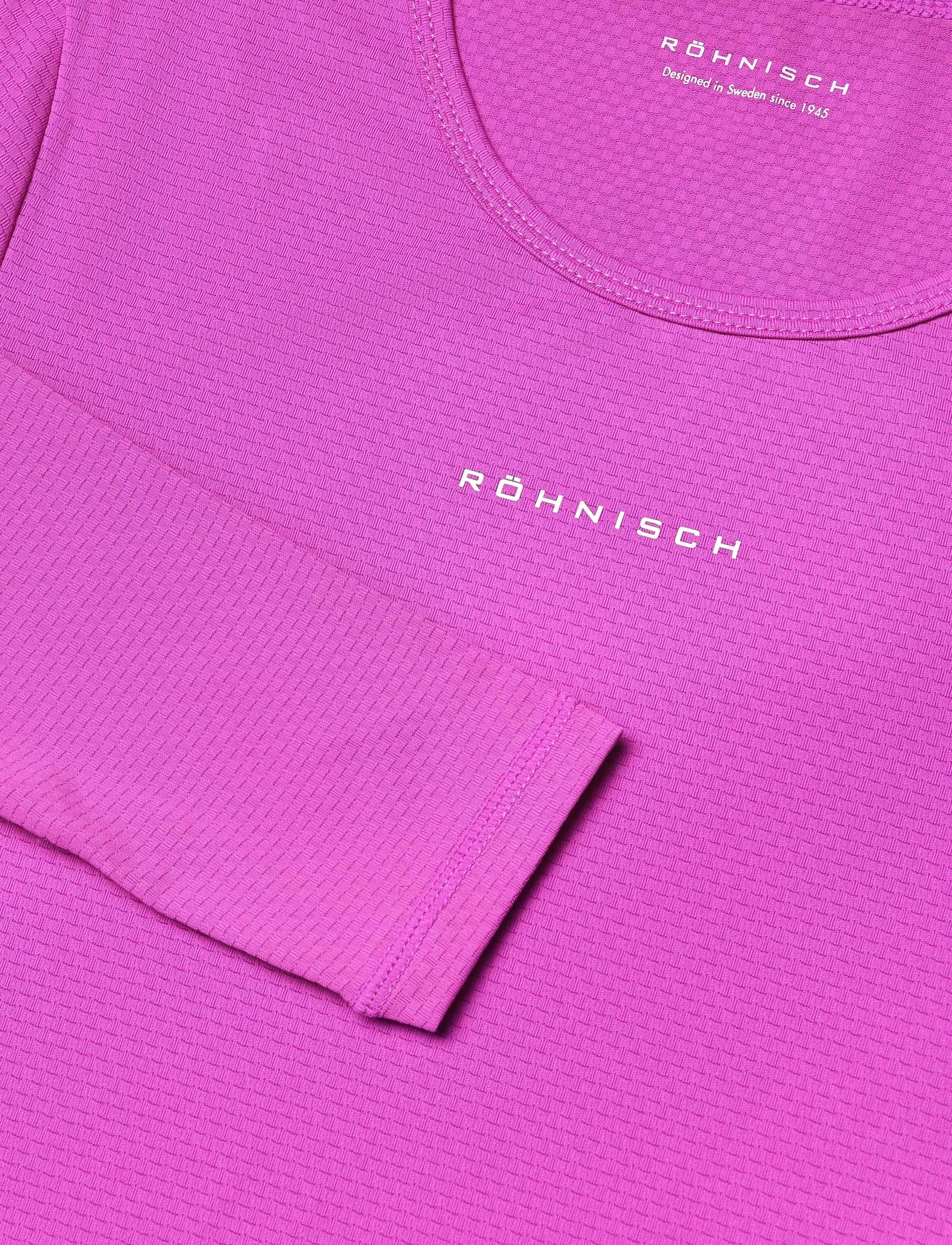 Röhnisch - Jacquard LS Top - langærmede t-shirts - purple cactus flower - 2
