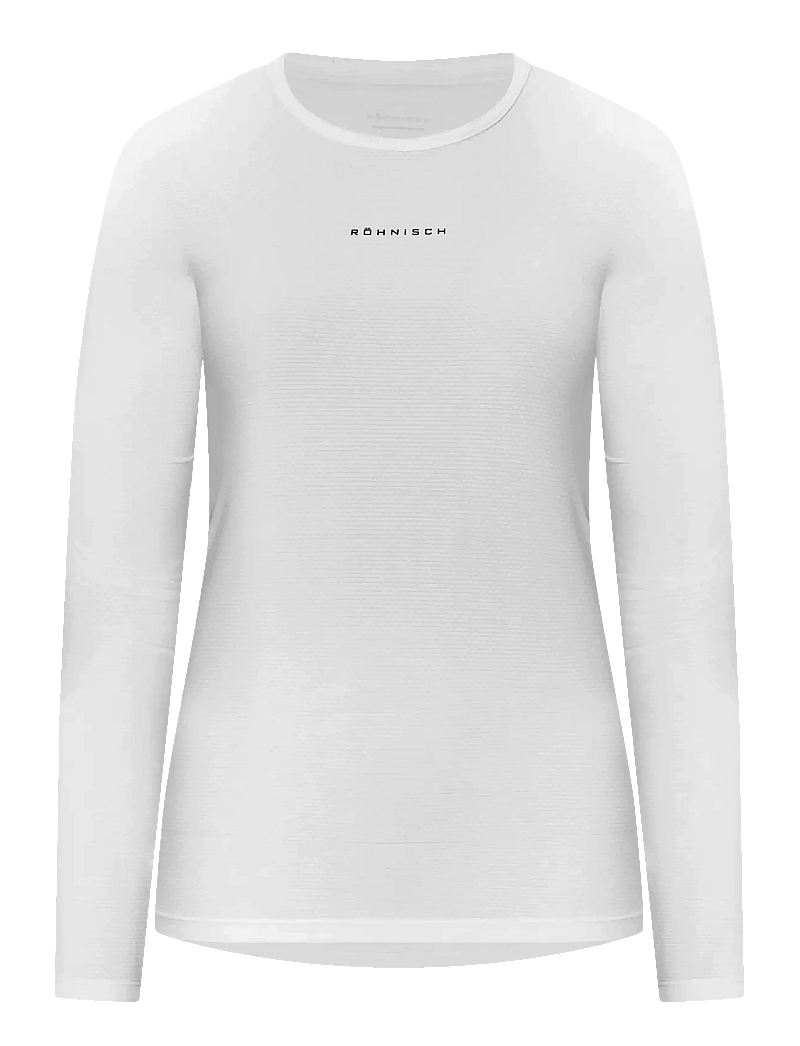 Röhnisch - Jacquard LS Top - langarmshirts - white - 1