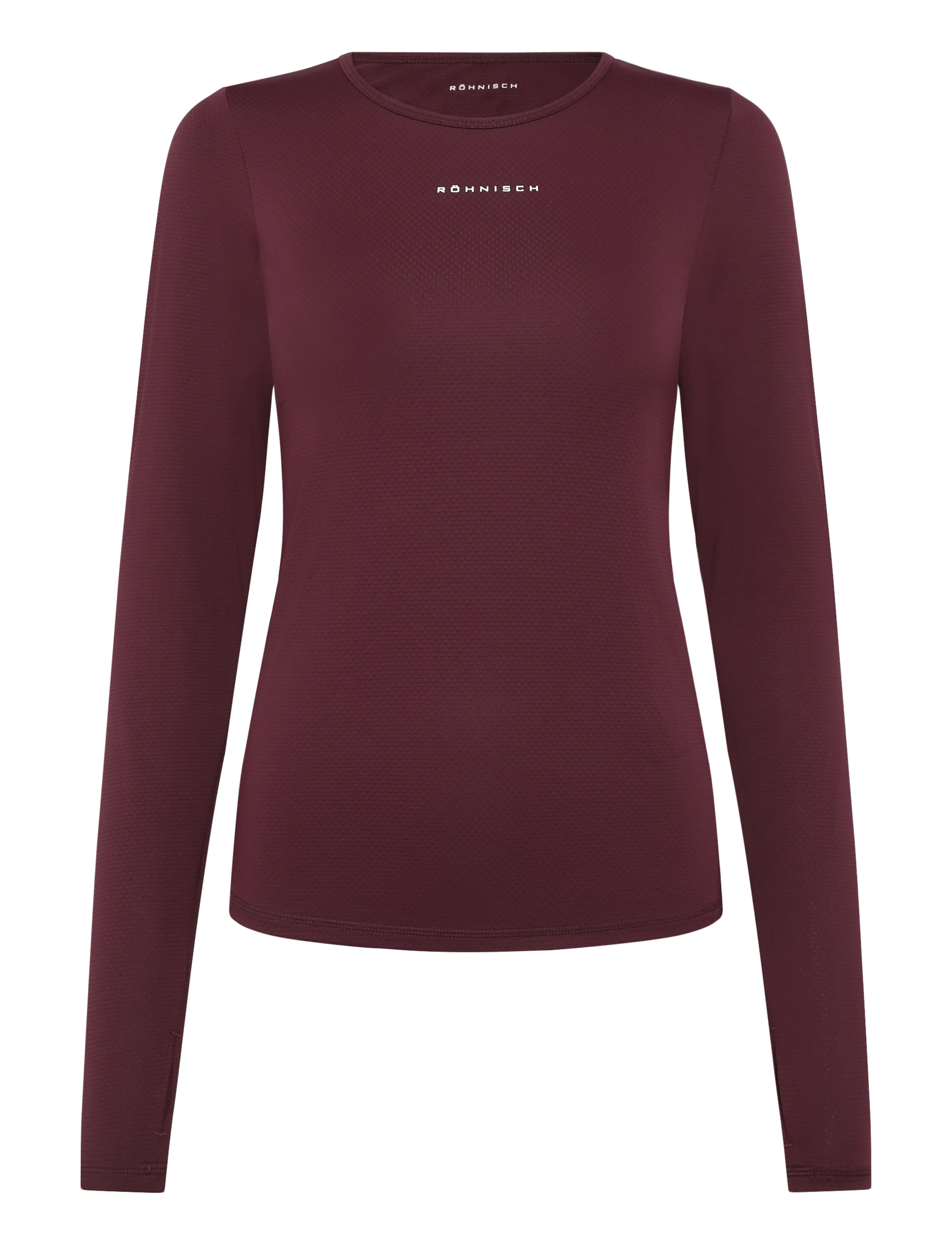 Röhnisch Jacquard LS Top - Röhnisch - WINETASTING / burgundy