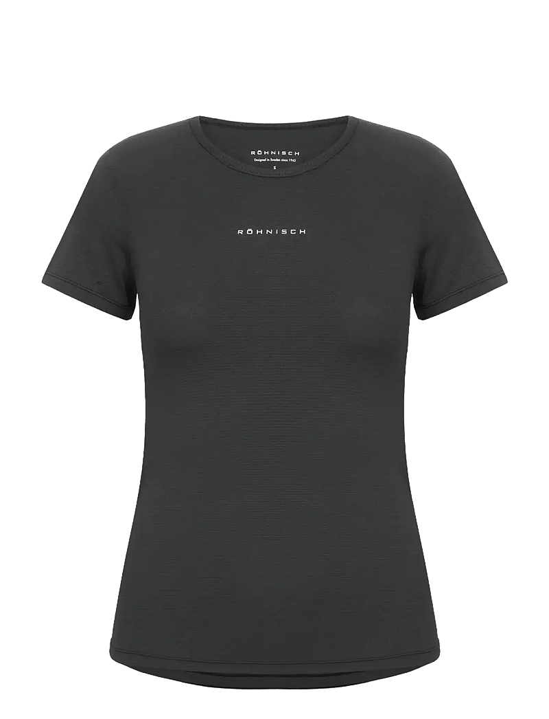 Röhnisch - Jacquard SS Top - t-särgid - black - 1