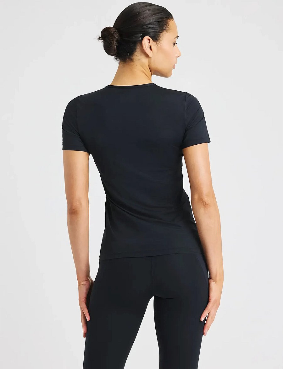 Röhnisch - Jacquard SS Top - t-shirts - black - 2